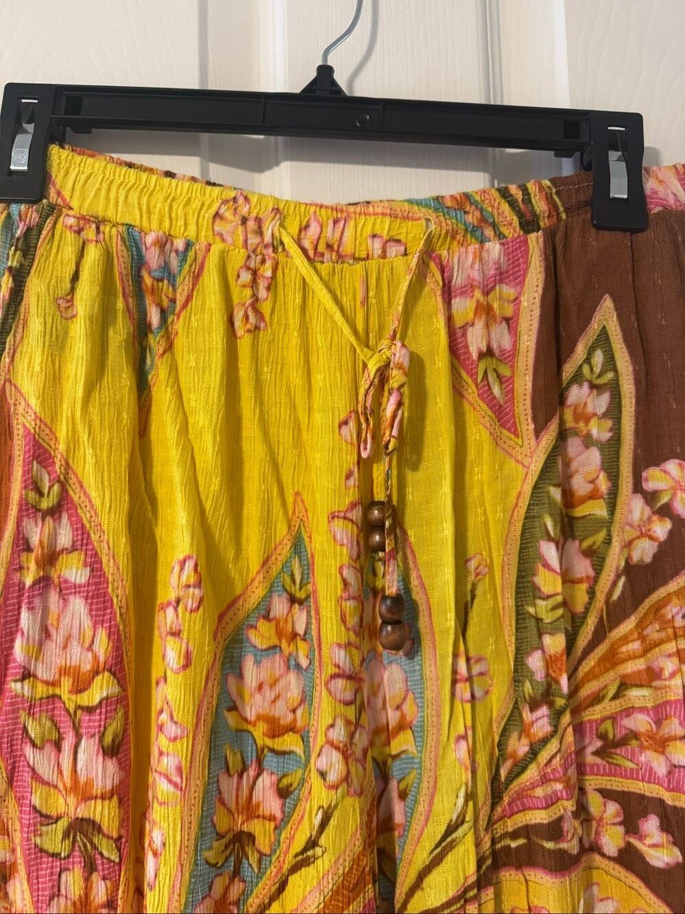 Haute Hippie Style Floral Paisley Wide Leg Palazzo Pants L - Picture 4 of 6